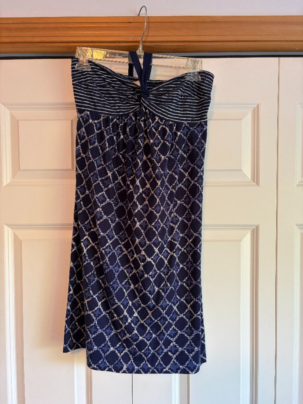 Ann Taylor Loft Halter dress A line blue size s. 27.25" long Only worn twice!!